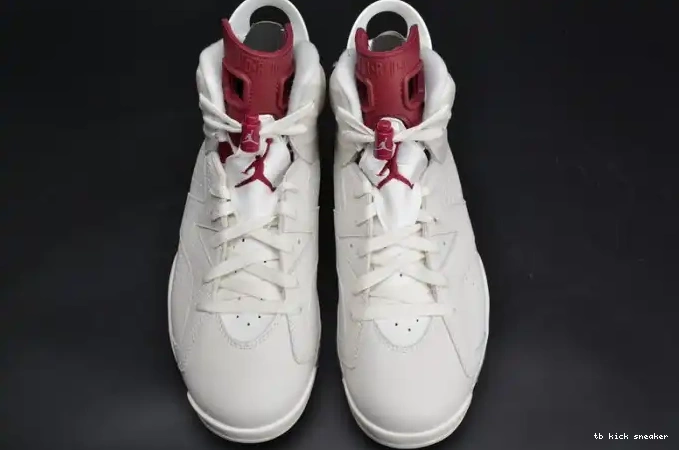 Rep TBK white 6 Air Maroon Retro Jordan 384664-116 0405